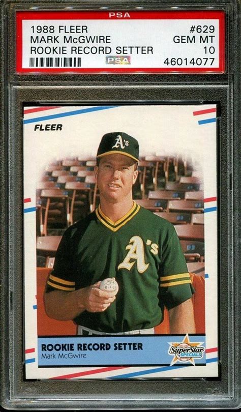 Mark mcgwire baseball trading card values. Auction Prices Realized Baseball Cards 1988 Fleer Mark McGwire Rookie Record Setter