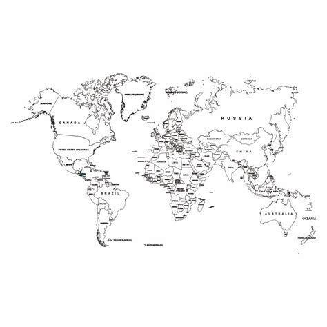 6 Best Images Of Printable World Map Not Labeled Printable World Map With Continents World
