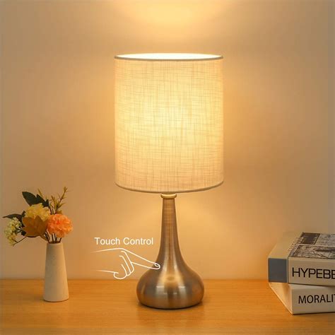 Boncoo Touch Control Table Lamp 3 Way Dimmable Simple Night Light Lamp