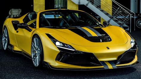 2023 Yellow Ferrari F8 Spider By Keyvany Exclusive Super Car In