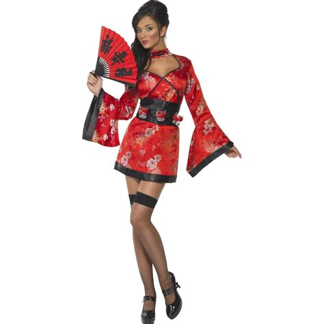 sexy geisha kostüm chinesin damenkostüm m 40 42 kimono japanerin dame 34 99