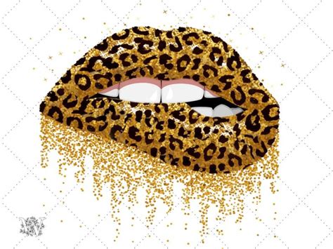 Leopard Lips Lip Biting Lips Dripping Lips Lip Print Etsy Cheetah