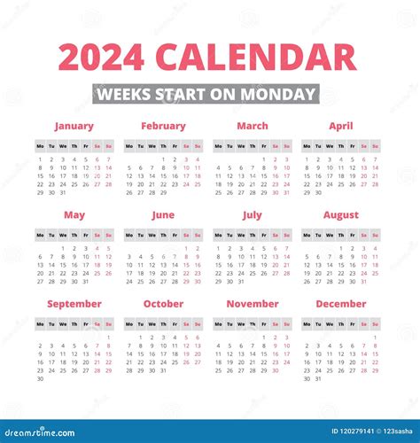 2024 Calendar Weeks Per Month To Number Dyan Nariko