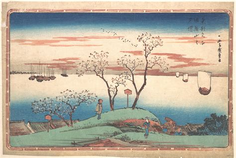 Utagawa Hiroshige Evening Cherry Blossoms At Gotenyama Japan Edo