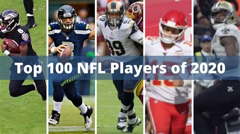 Top 100 Nfl Players Of 2020 List Youtube