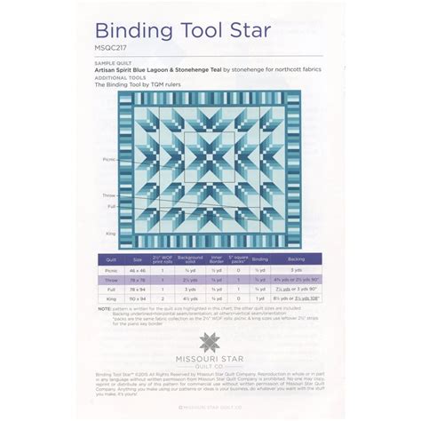 Binding Tool Star Quilt Pattern By Missouri Star Missouri Star Quilt