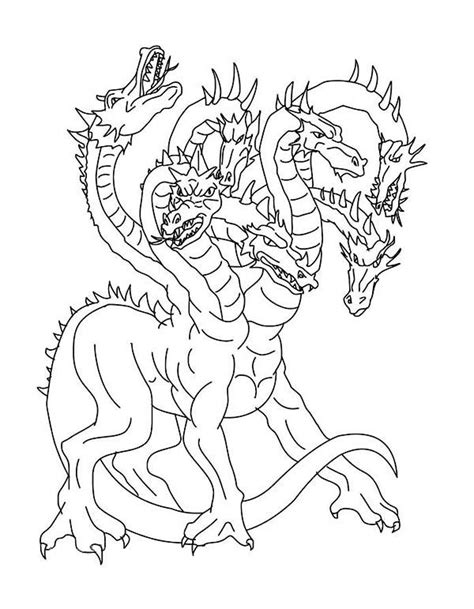 Get to know your greek gods and goddesses with this series of greek mythology coloring pages, complete with fun facts about each god. Greek Mythology Dragon Lernean Hydra Coloring Page | Jul