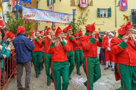 Historical Carnival Of Ivrea Piedmont Editorial Stock Image Image Of