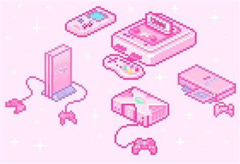 Image In Pink Collection By Af On We Heart It Pixel Art
