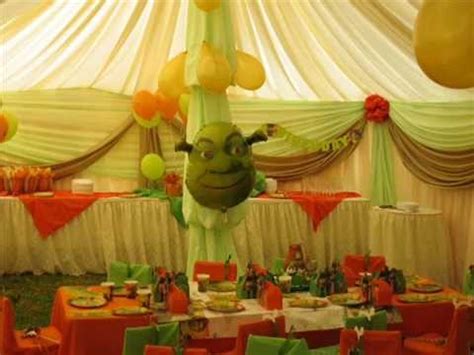 Shrek movie night party ideas shrek theme party - YouTube