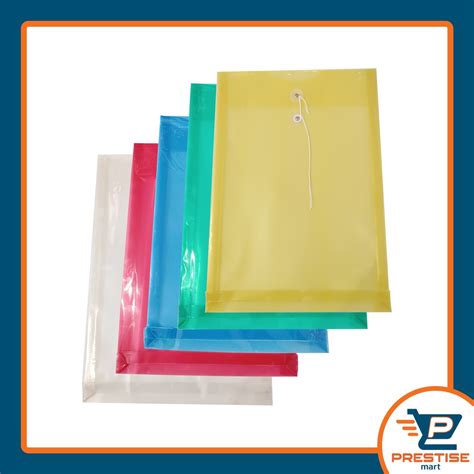 Jual Map Tali Plastik Folder File Warna Warni Map Dokumen Model Tali