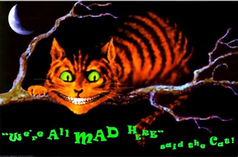 Alice In Wonderland Cheshire Cat We Are All Mad Here