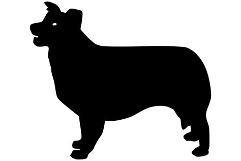 Border Collie Dog Silhouette Graphic By Idrawsilhouettes · Creative Fabrica