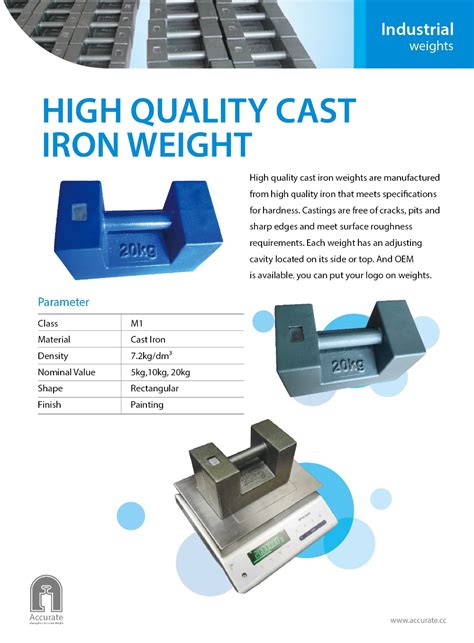 Factory Price M1 20kg Cast Iron Weight 20kg Test Weight M2 10 20 Kg