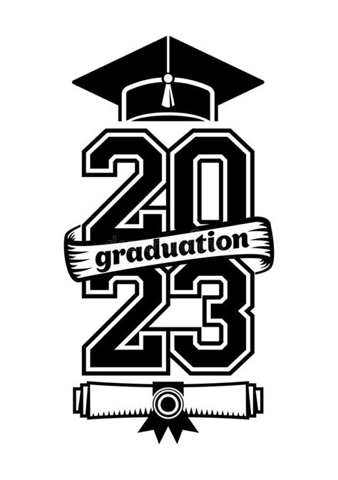 2023 Graduate Class Logo Stock Vector Illustration Of High 267076862