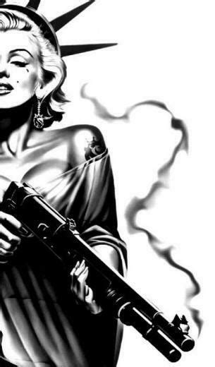 41 Marilyn Monroe With Guns Wallpaper On Wallpapersafari