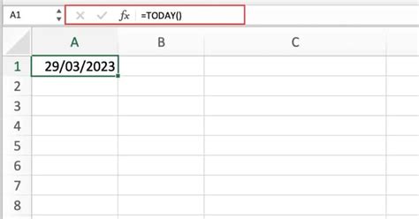 Excel TODAY Function Sheet Leveller