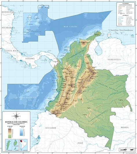 Filemapa De Colombia Relievesvg Wikimedia Commons