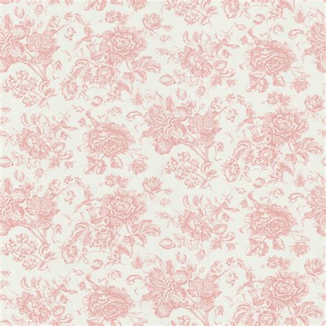 Brewster Pink Floral Toile Wallpaper Overstock Shopping Top Rated