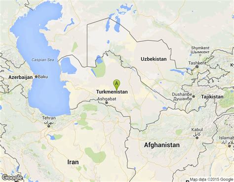 Türkmenistan Harita. Türkmenistan'ın Haritası