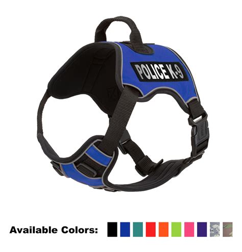 Dogline Police K9 No Pull Dog Harness With Reflective Removable