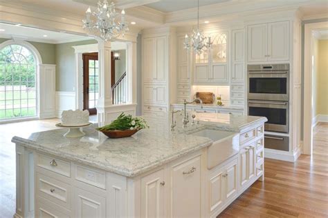 Sparkling White Quartz In Kitchen Pinkins Vold