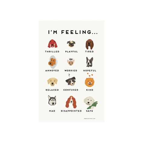 Feelings Dog Poster — Brighter Fun