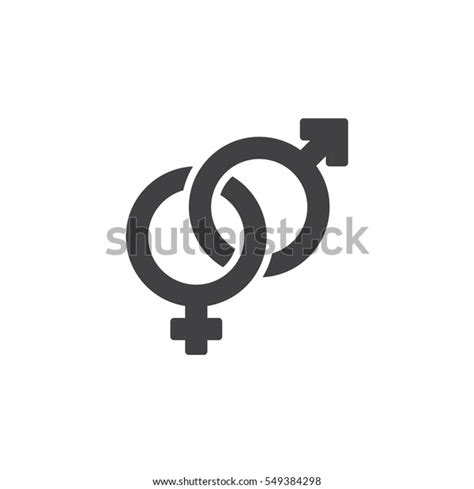 Heterosexual Gender Symbol Icon Vector Male Stock Vector Royalty Free