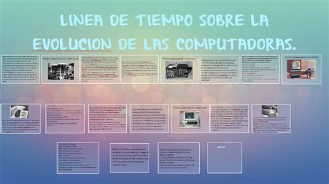 Linea De Tiempo Sobre La Evolucion De Las Computadoras By Carolina
