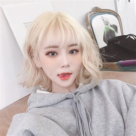 Dar On Instagram Blonde Hair Korean Short Blonde Hair Korean Short Hair