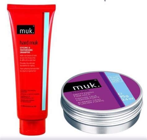 Muk Hard Muk Texturising Shampoo 250ml And Filthy Muk Styling Paste 95g