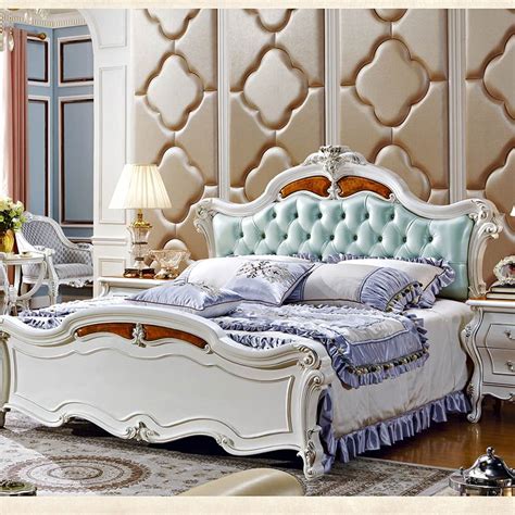 2018 The Most Popular Europe Style Antique Bedroom Furniture Green