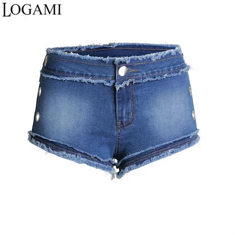 Logami Tight Mini Shorts Sexy Women Hot Shorts Clubwear Fitness Skinny Jean Summer 2018