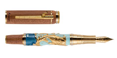 Montegrappa Ernest Hemingway The Old Man And The Sea Gold Plated Trim