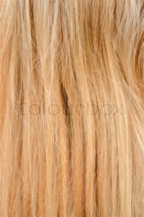 Blonde Hair Texture Stock Photo Colourbox