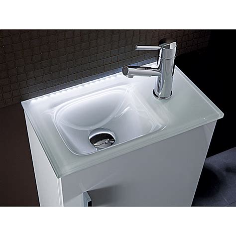 Beim betreten des badezimmers fällt der blick direkt auf den waschtisch. Camargue Stella Mini Einbauwaschbecken (25 x 45 cm, Glas ...