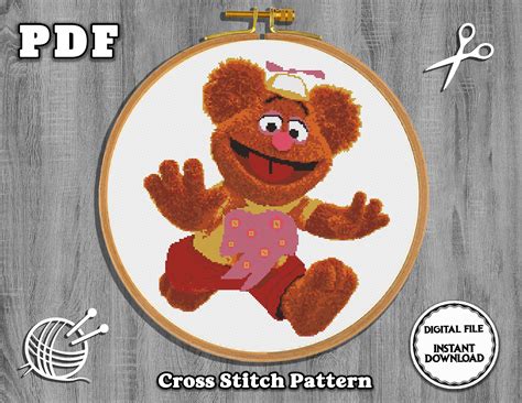 Muppet Babies Cross Stitch Pattern Set Modern Cross Stitch Etsy