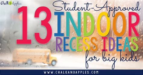 … to share with close friends who would also reward from strategies for the typical application essay how do you write a 5th grade essay prompts. 13 Indoor Recess Ideas for Big Kids - Chalk & Apples