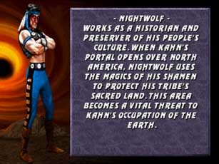 Mk Art Tribute Nightwolf From Mortal Kombat Trilogy Game Art Hq