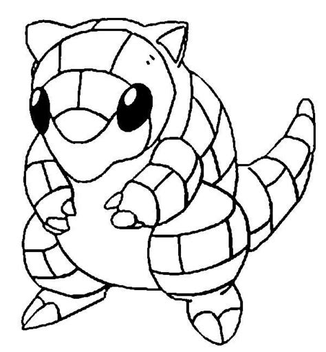 Sandshrew 2 Coloring Page Free Printable Coloring Pages For Kids