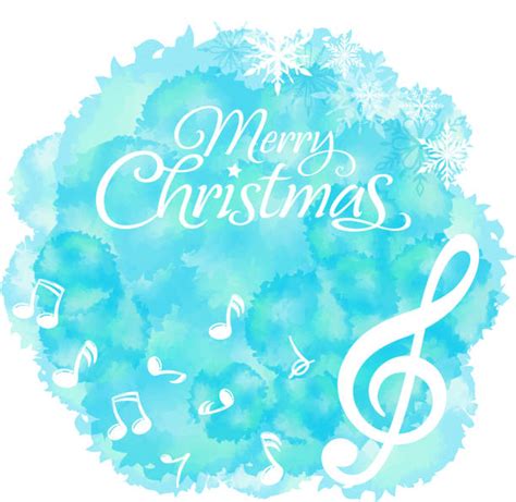 Best Clip Art Of Christmas Music Notes Illustrations Royalty Free