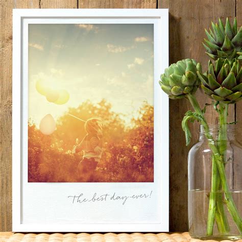 Personalised Vintage Polaroid Print By The Drifting Bear Co