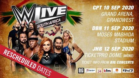 Wwe Announces Rescheduling Of South Africa Tour 411mania