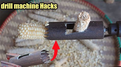 Drills Machine Hacks How To Make A Simple Corn Sheller At Home Diy