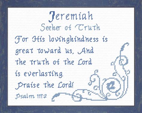 Jeremiah Name Blessings Personalized Names With Meanings And Bible Verses