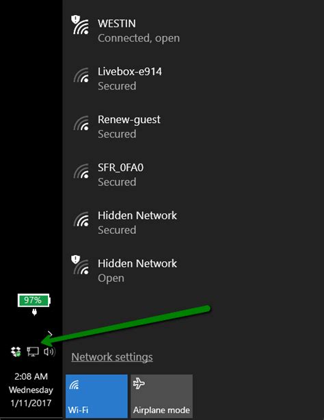 Connected Via Wifi But Only Ethernet Network Icon Shows In Tray