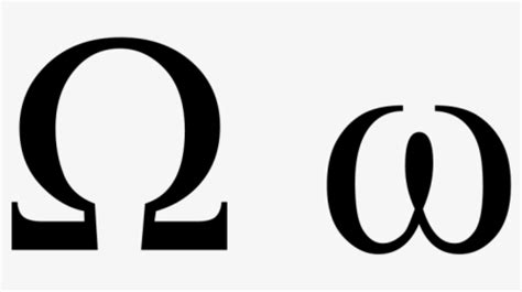 Omega Greek Ohm Letter Symbols Small Lower Case Omega Symbol