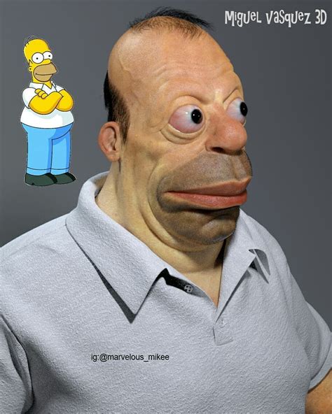 My Version Of Homer Simpson In Real Life Zbrush Zbrushsculpt Homer Homersimpson Thesimpso