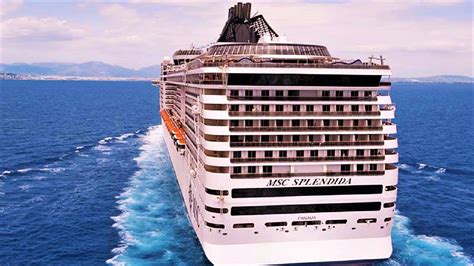 Cruise Ship Msc Splendida Mediterranean Sea Youtube