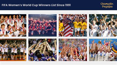 Fifa Womens World Cup Winners List Since 1991 Championpeoples
